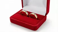 Obrączki ślubne złoto srebrne nowoczesne cyrkonia stal chirurgiczna 316L 6mm para KO47 - 6