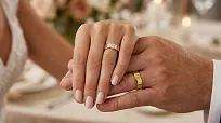 Obrączki ślubne złote stalowe połysk z cyrkonią eleganckie 6 mm KO23 - 7