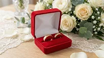 Obrączki ślubne złote stal chirurgiczna eleganckie łezki 6 mm KO10 - 5