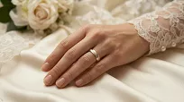 Obrączki ślubne stalowe dwukolorowe złoto srebro eleganckie 4/8 mm KO53 - 8