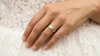 Obrączki ślubne stal chirurgiczna złoto srebro eleganckie 6 mm KO12 - 7