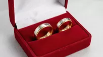 Obrączki ślubne złoto srebrne nowoczesne cyrkonia stal chirurgiczna 316L 6mm para KO48 - 6