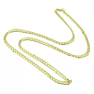 ZŁOTY NASZYJNIK ŁAŃCUSZEK PANCERKA 3MM STAL 316L