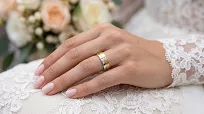 Obrączki ślubne stalowe złoto srebrne eleganckie z cyrkonią 6 mm KO11 - 8