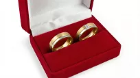 Obrączki ślubne stalowe złoto srebrne eleganckie z cyrkonią 6 mm KO11 - 6